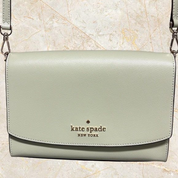 Kate Spade Carson Convertible Crossbody Sage Green NWOT - Picture 2 of 10
